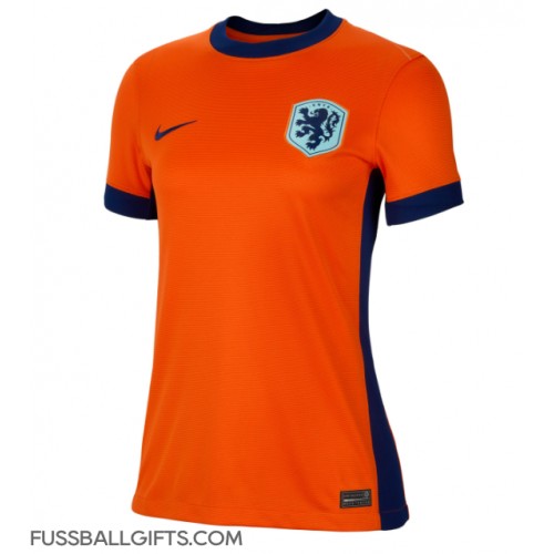 Niederlande Fußballbekleidung Heimtrikot Damen EM 2024 Kurzarm